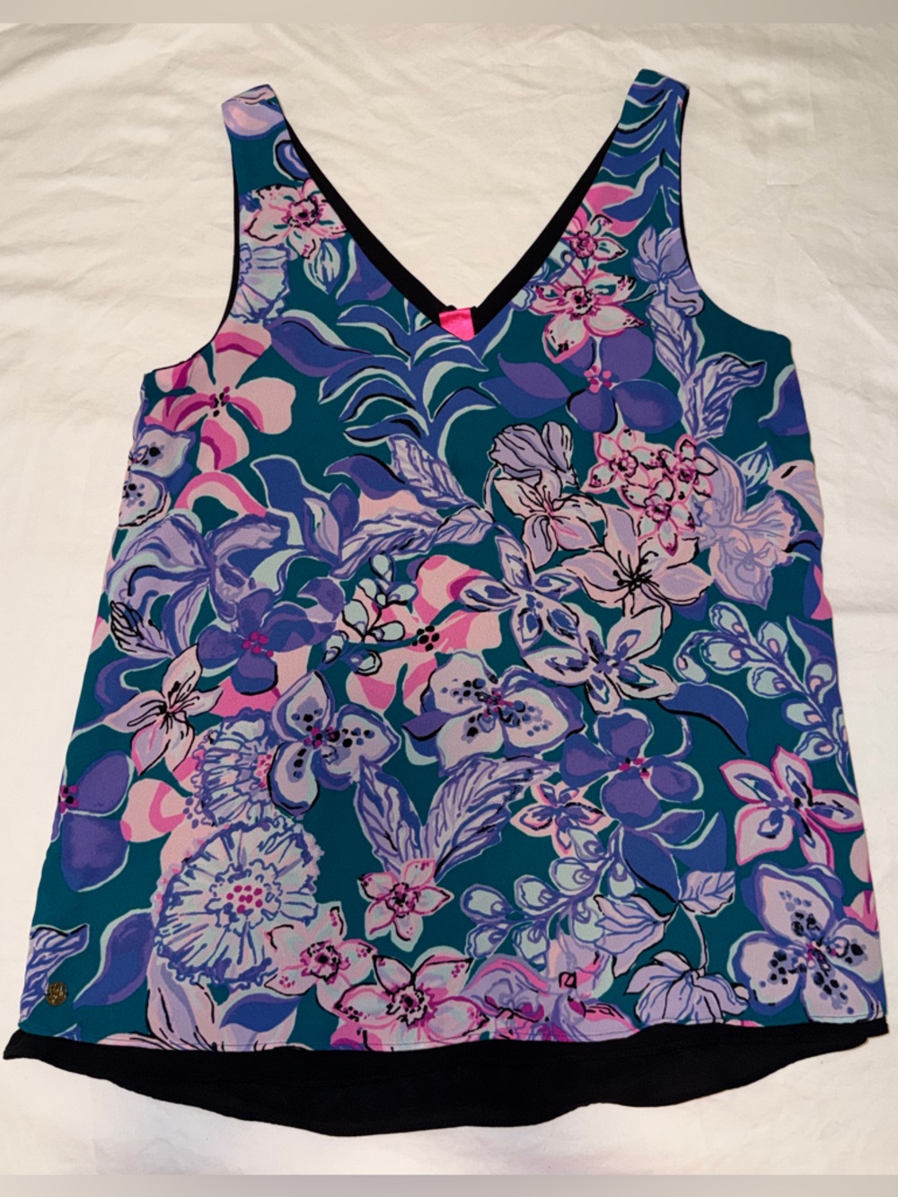 Lilly Pulitzer Floral Tank Top in Lavender, Purple & Pink